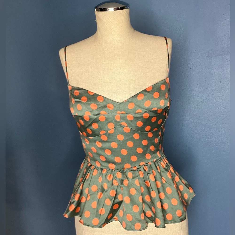 Zara polka dot top
